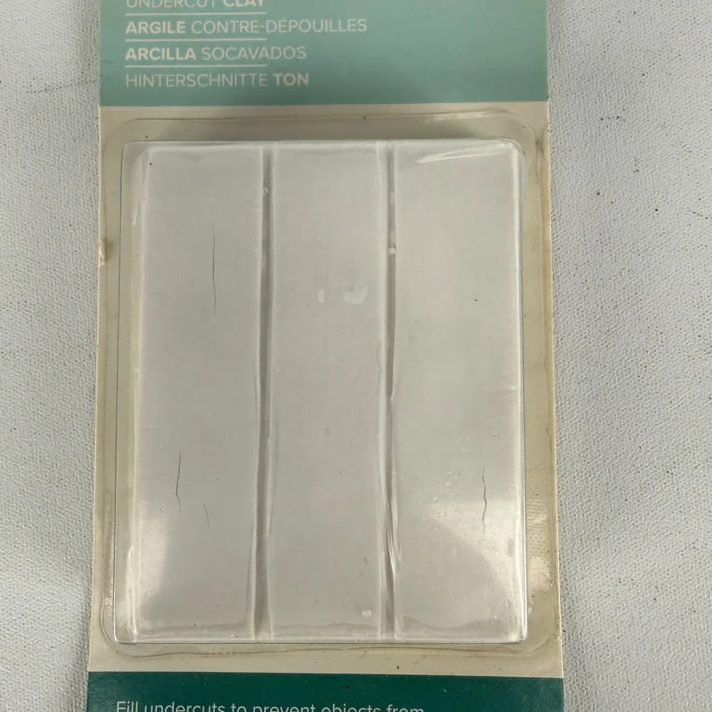 Lot of 5 We R Memory Keepers Mold Press Undercut Clay 2oz White 661308